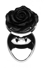 Load image into Gallery viewer, Black Rose Anal Plug