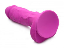 Load image into Gallery viewer, Power Pecker 7 inch Silicone Dildo with Balls-Pink