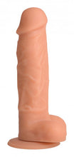 Load image into Gallery viewer, Power Pecker 7 inch Silicone Dildo with Balls-Flesh
