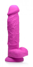 Load image into Gallery viewer, Power Pecker 7 inch Silicone Dildo with Balls-Pink
