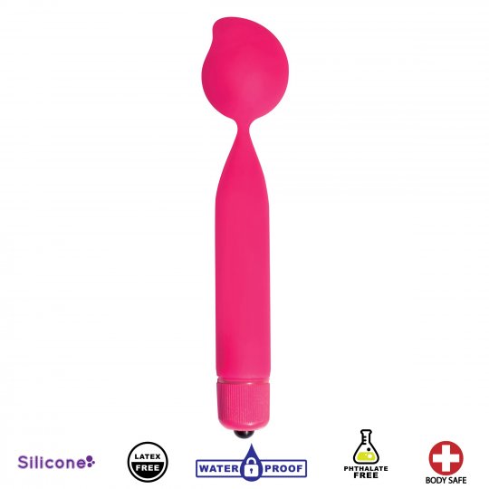 Single Vibrating Silicone Kegel Weight-Pink